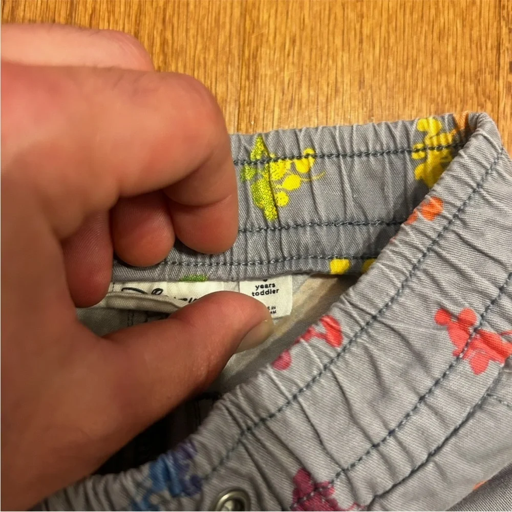 Baby GAP x Disney Mickey Mouse Print Boys Shorts Gray Size 3T Summer